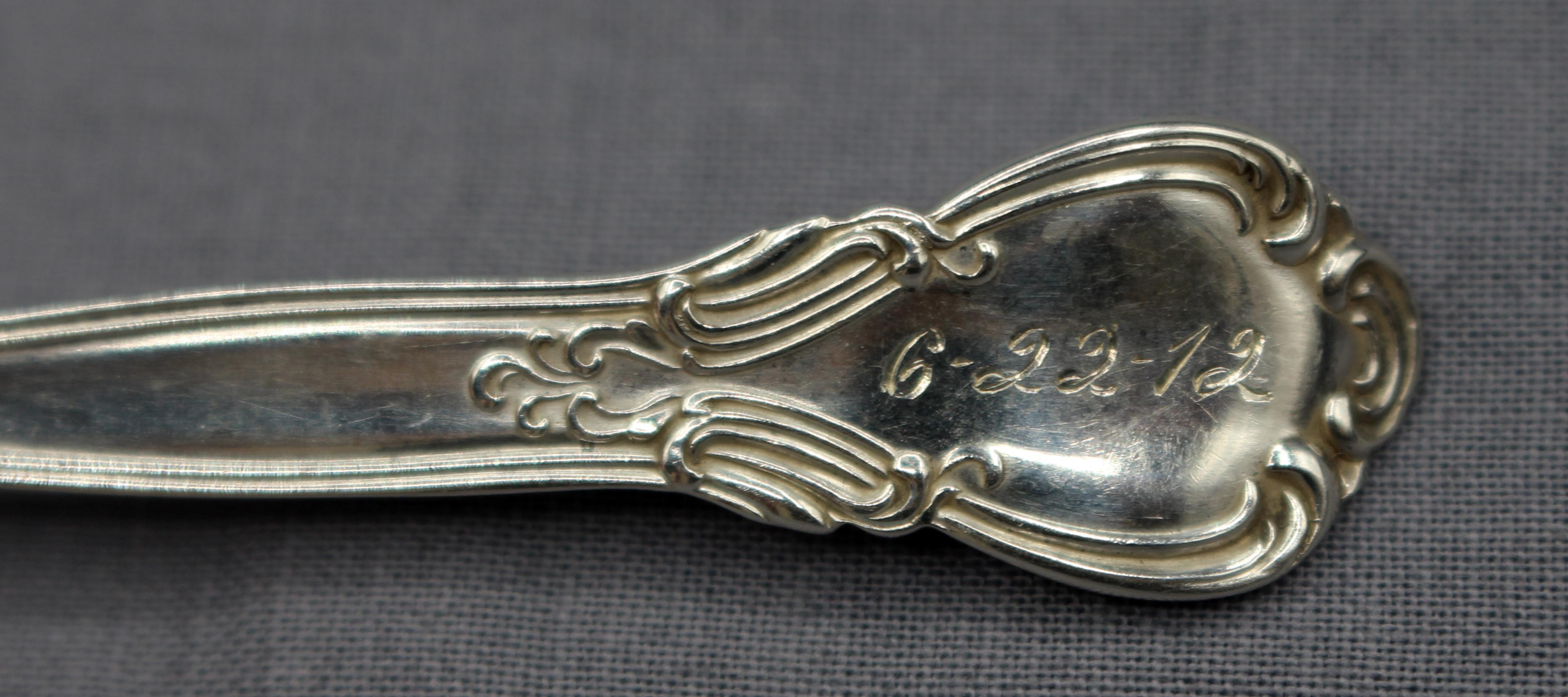 Set of 6 Chantilly Sterling Silver Boullion Spoons by Gorham 4