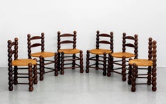 Chaises de salle à manger Charles Dudouyt - Lot de 6