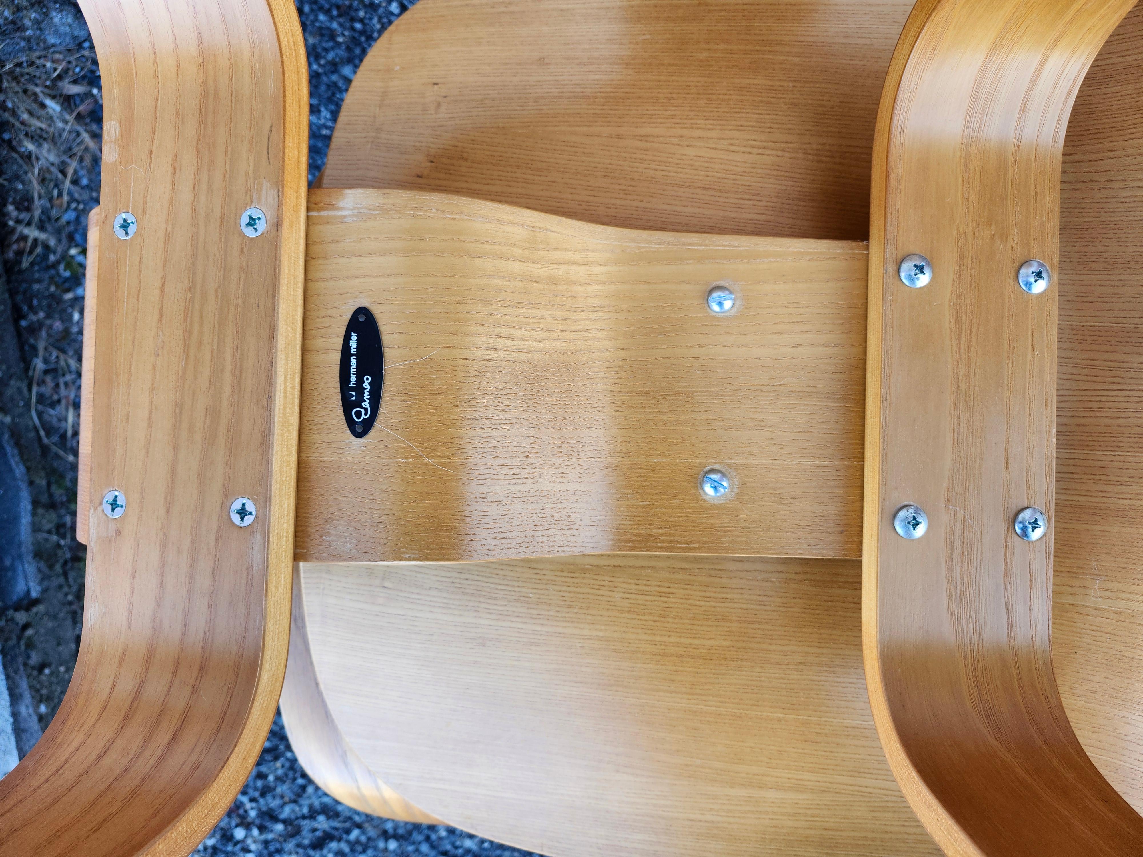 Set di 6 sedie da pranzo Charles and Ray Eames DCW per Herman Miller in frassino in vendita 6