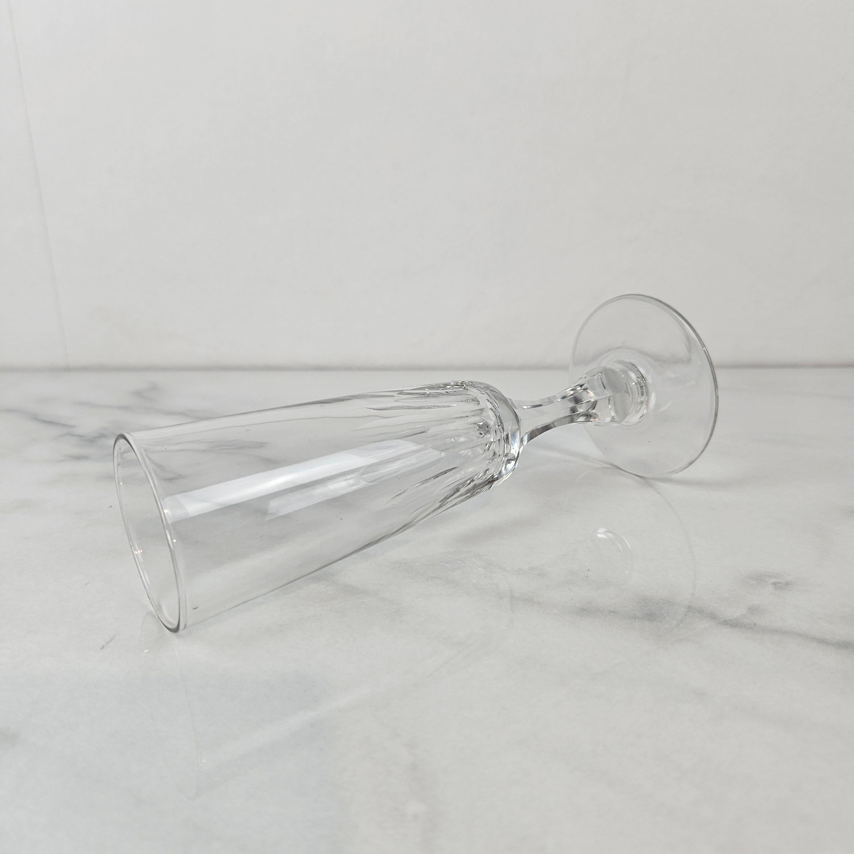 Fin du XIXe siècle Ensemble de 6 charmantes flûtes à champagne soufflées à la main, vers 1890 en vente