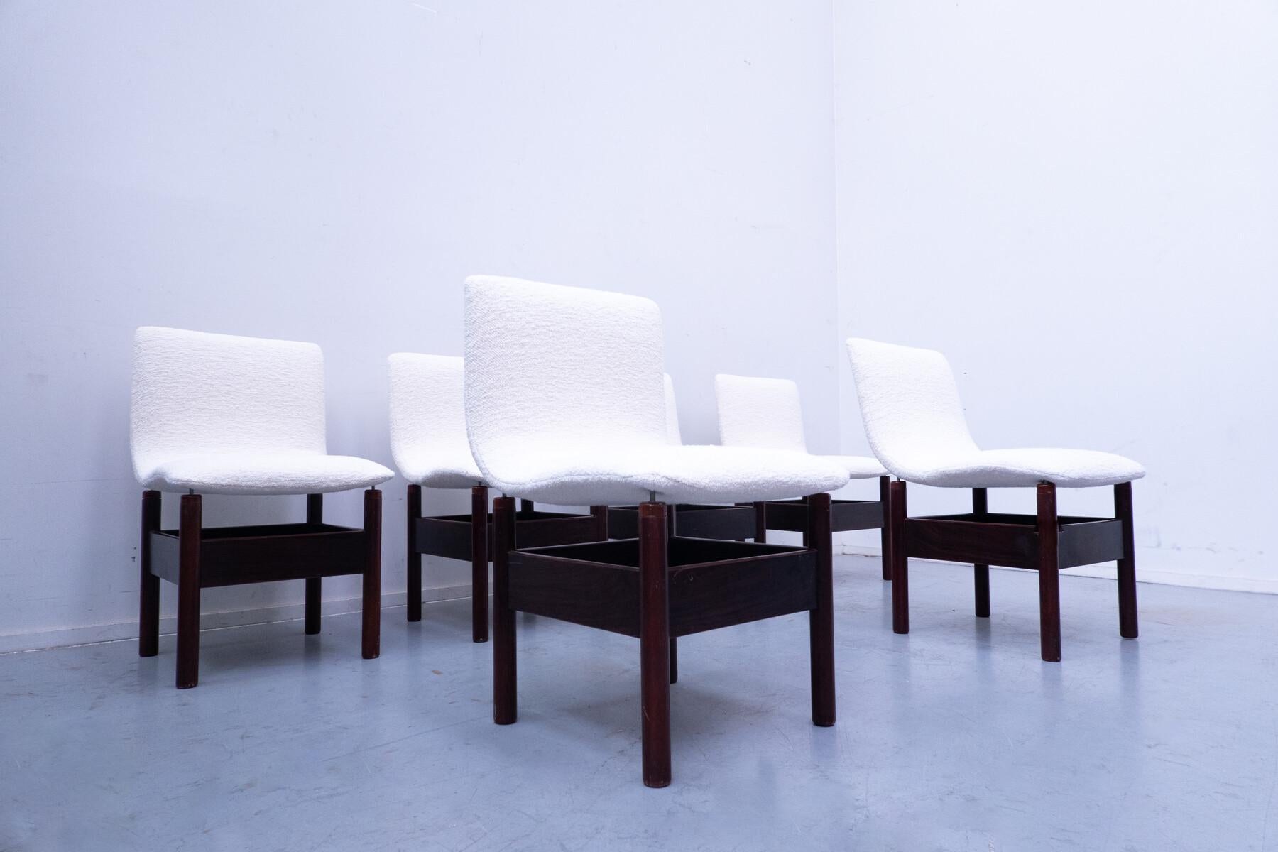 Set of 6 Chelsea Chairs by Vittorio Introini for Saporiti Italia, 1960s 4