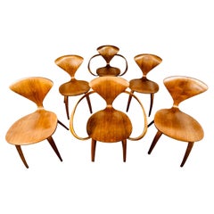 Set of 6 Cherner Bentwood Chairs 