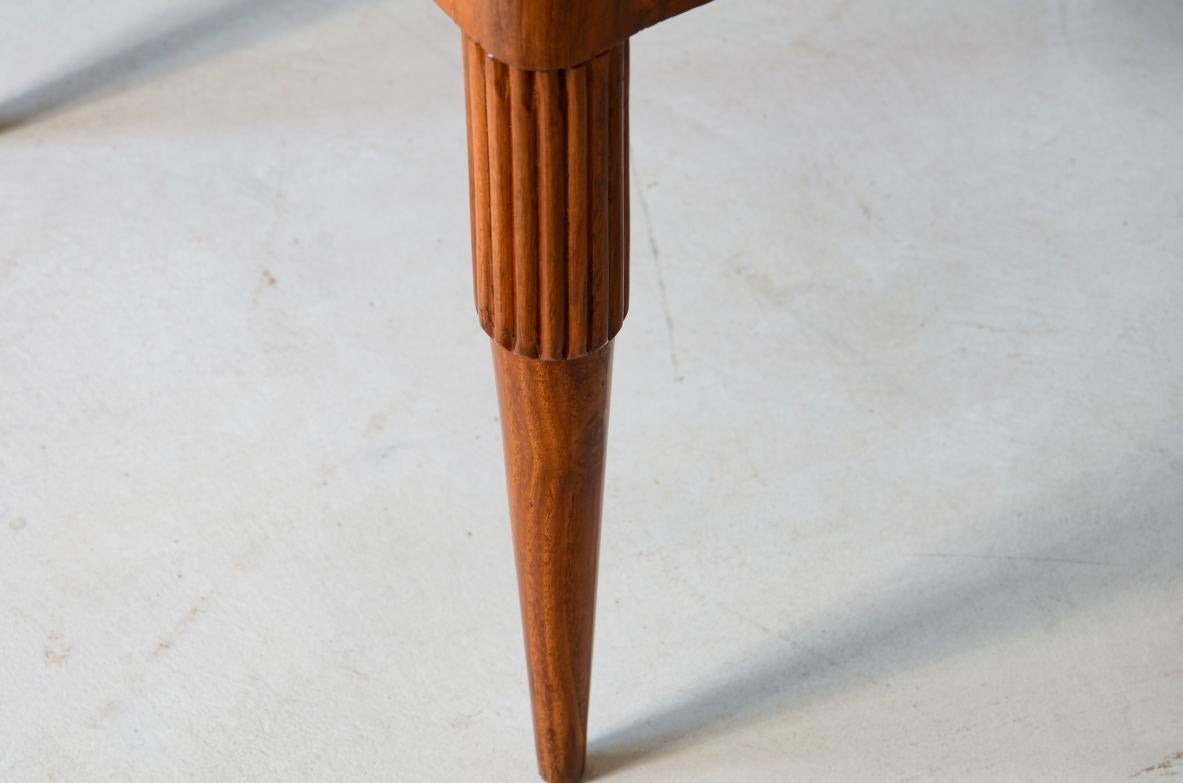 Set of 6 Italian Mid Century Cherry Dining Chairs by Pier Luigi Colli of Turin For Sale 2