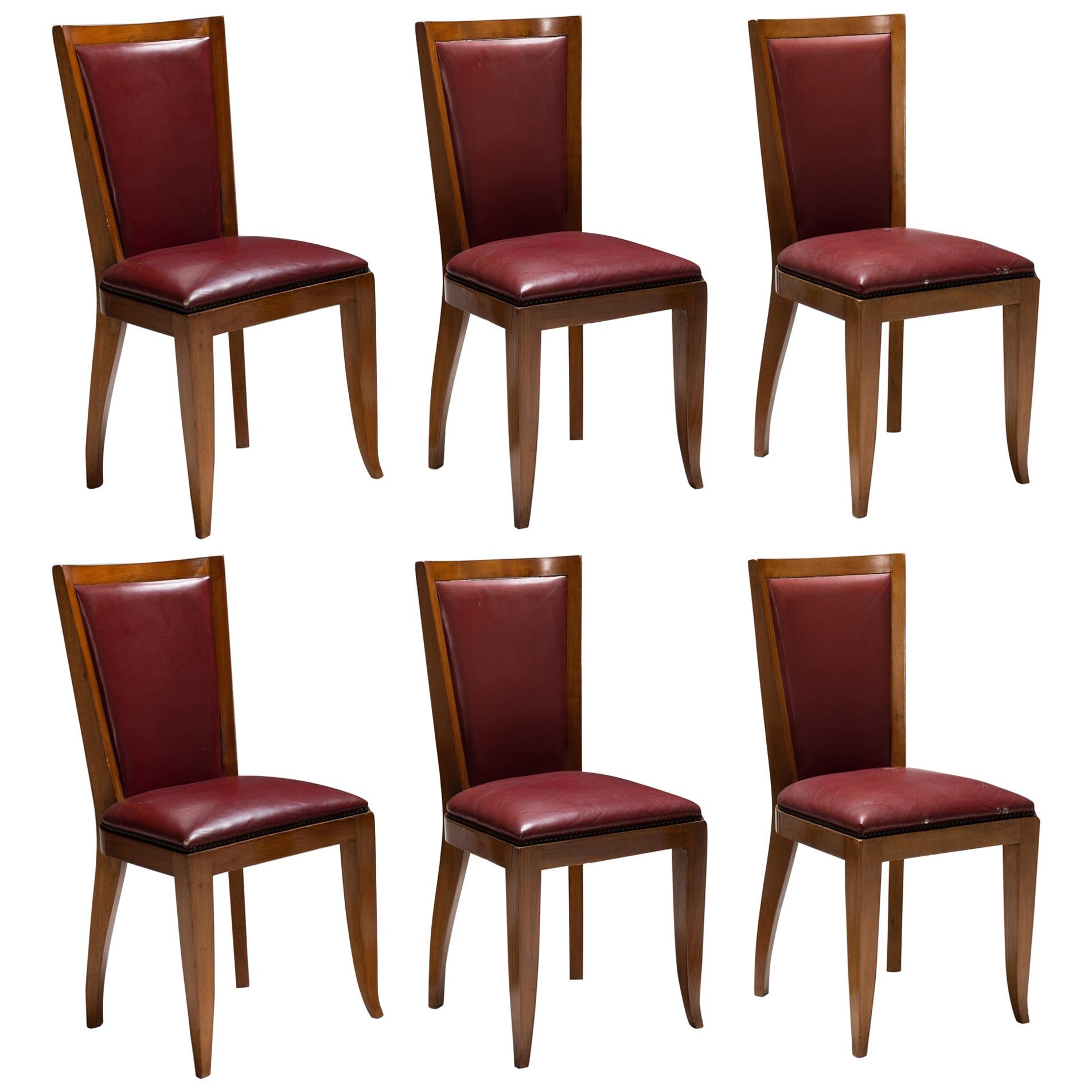 Set of '6' Cherrywood Dining Chairs