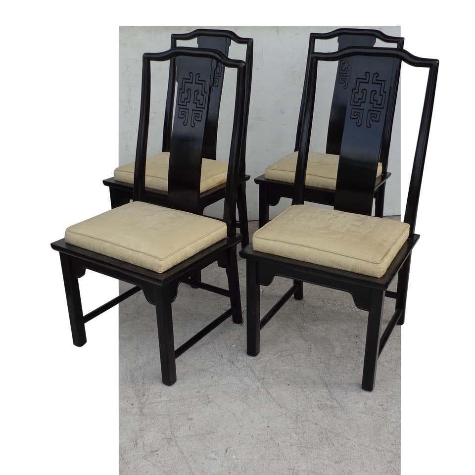 Set of 6 Chin Hua Dining Chairs by Raymond Sabota for Century Furniture In Good Condition For Sale In Pasadena, TX