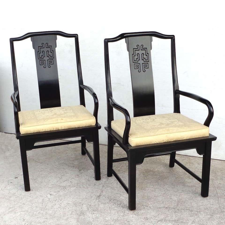 Set of 6 Chin Hua Dining Chairs by Raymond Sabota for Century Furniture In Good Condition For Sale In Pasadena, TX