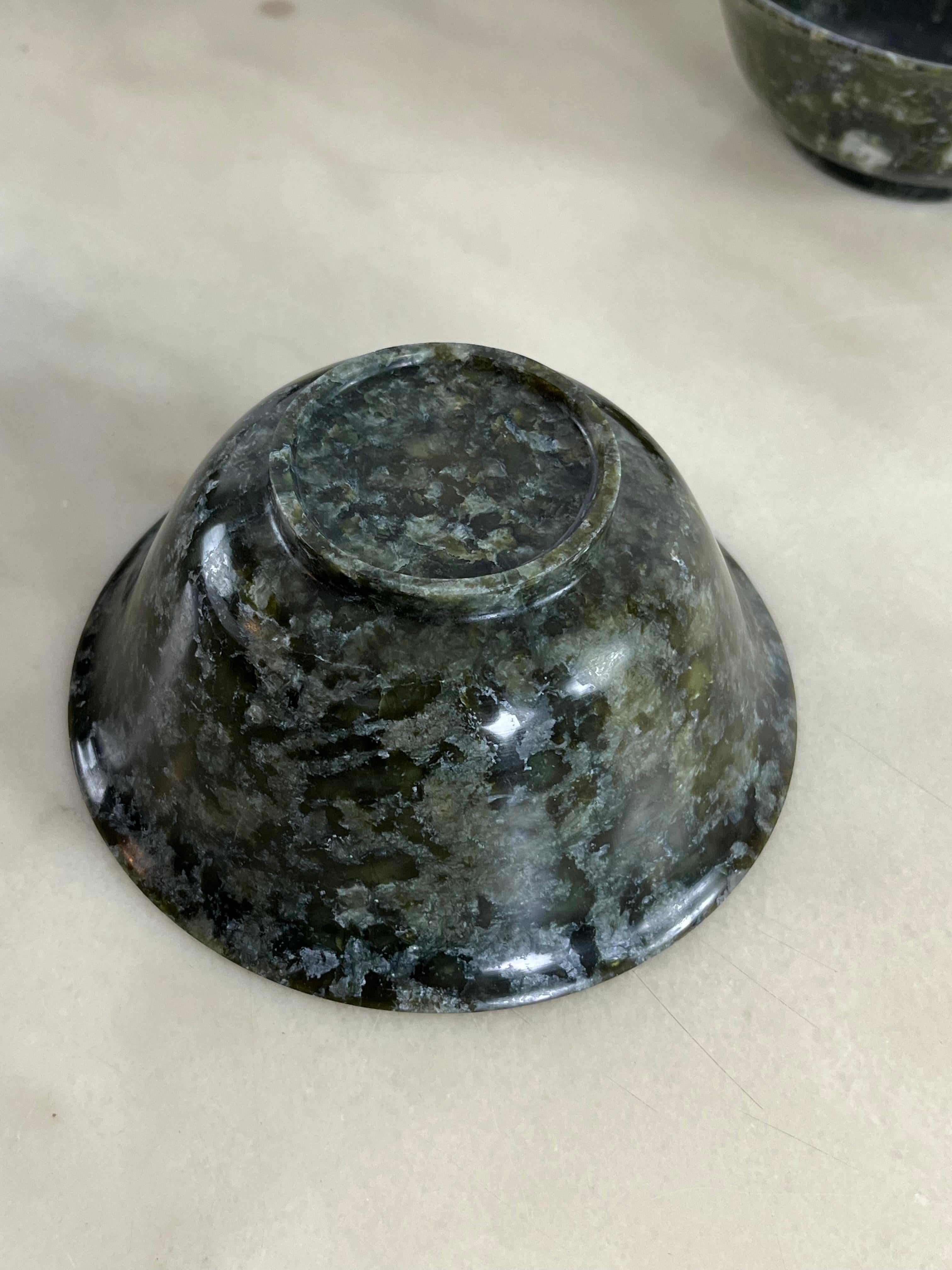 Set of 6 Chinese Jade Bowls, 1930s For Sale 2