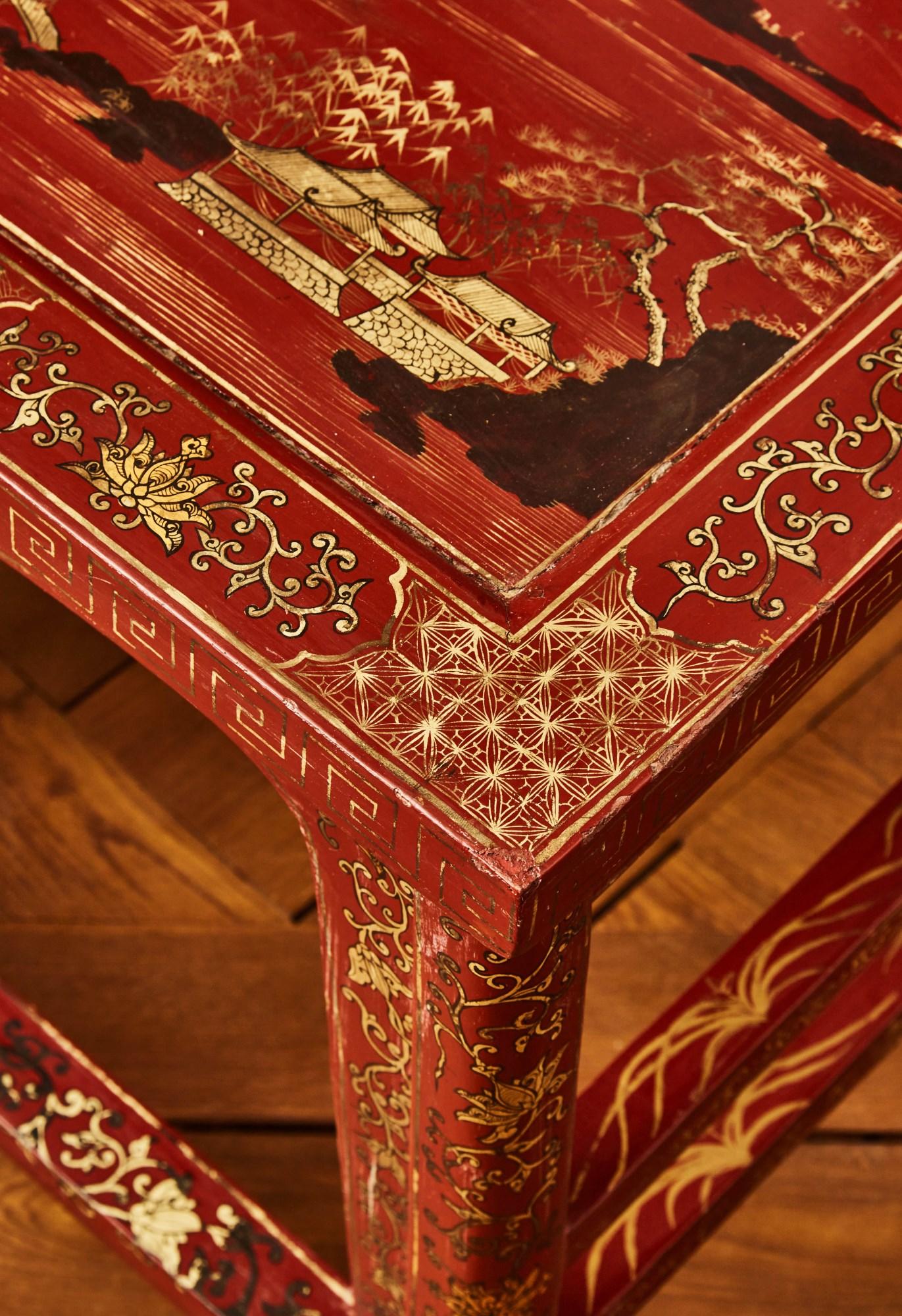 18th Century Set of 6 Chinoiseries chairs At Cost Price For Sale