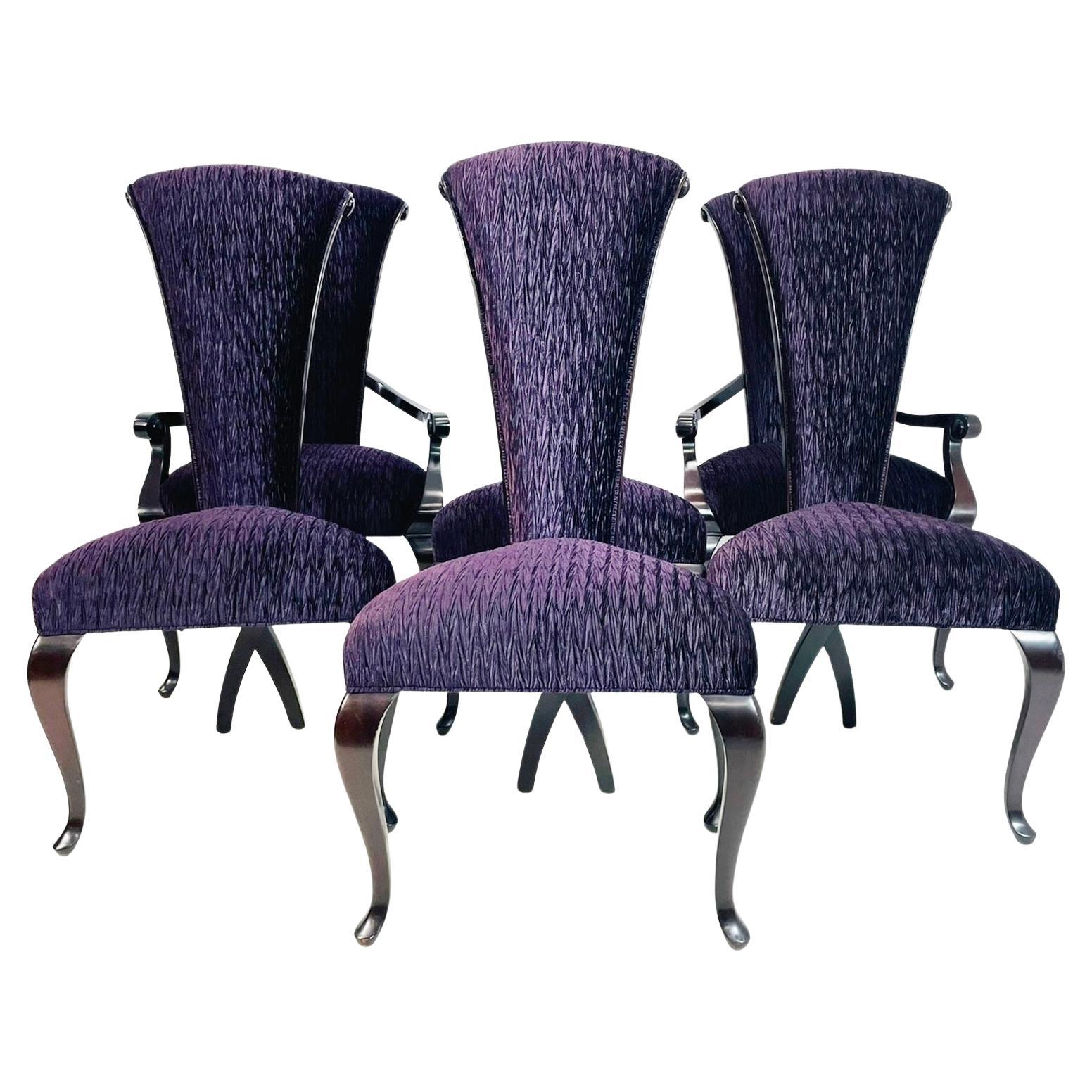 Juego de 6 sillas de comedor Christopher Guy "Eva", 2 de brazos y 4 laterales, etiquetadas en venta