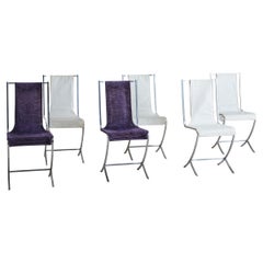 Set of 6 Chrome Dining Chairs by Pierre Cardin for Maison Jansen, France 1970s