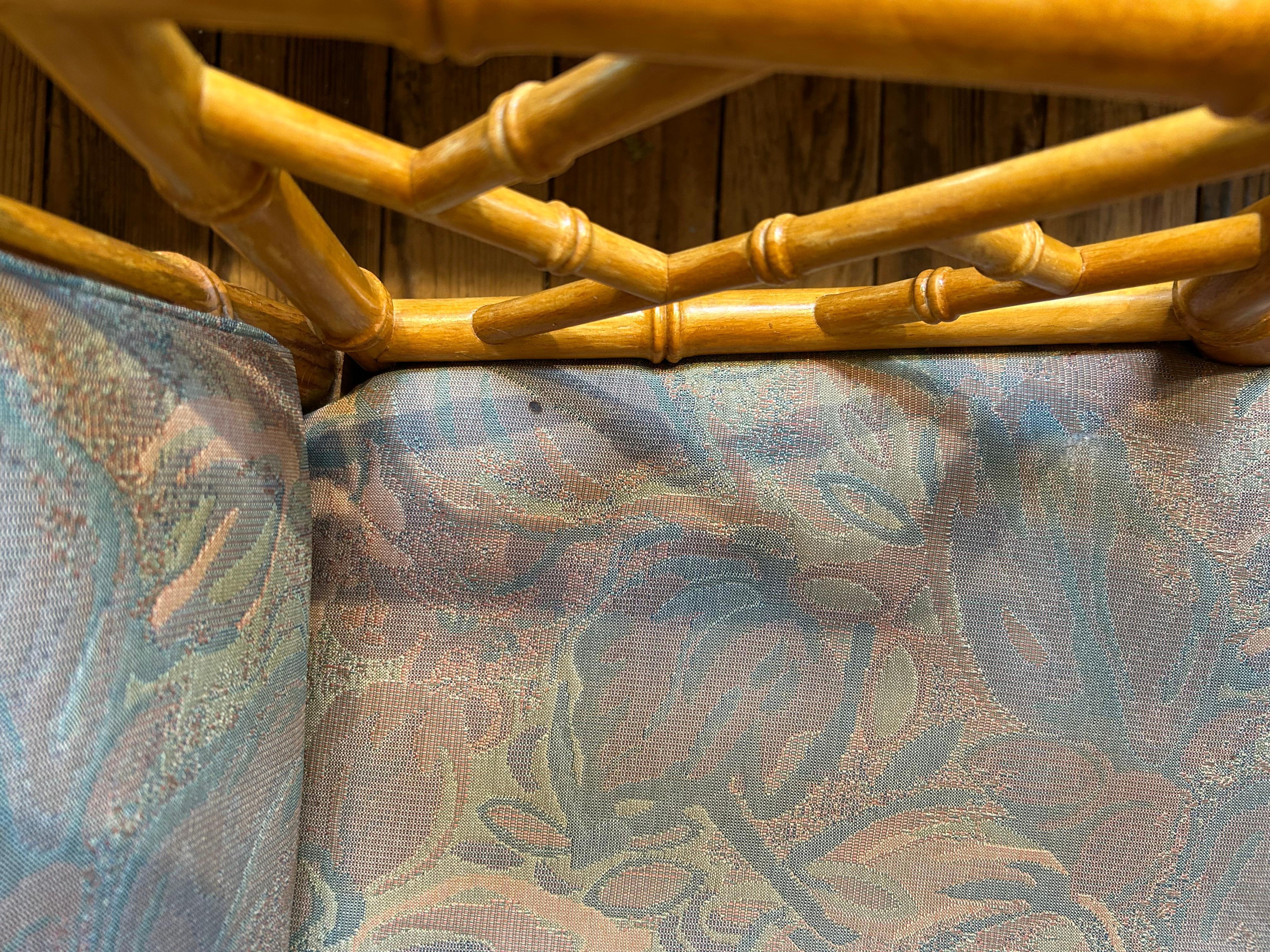 Ensemble de 6 chaises de salle à manger classiques en bambou de style Chippendale en vente 3