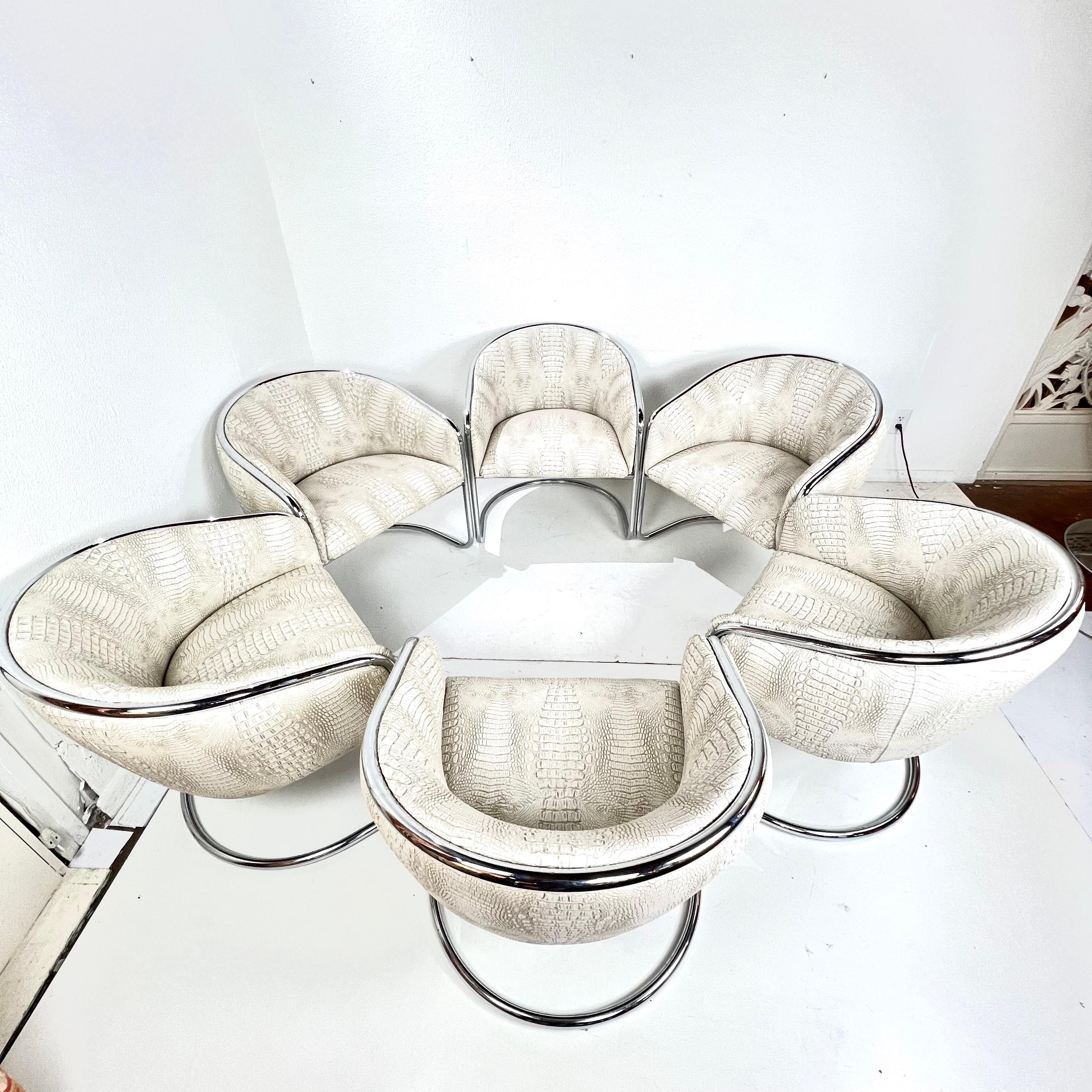 American Set of 6 Club Tub Chairs by Anton Lorenz & Joan Burgasser for Thonet For Sale