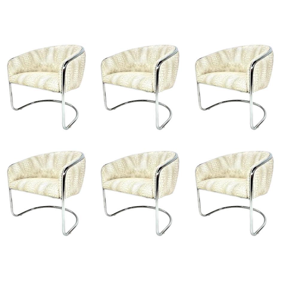 Set of 6 Club Tub Chairs by Anton Lorenz & Joan Burgasser for Thonet
