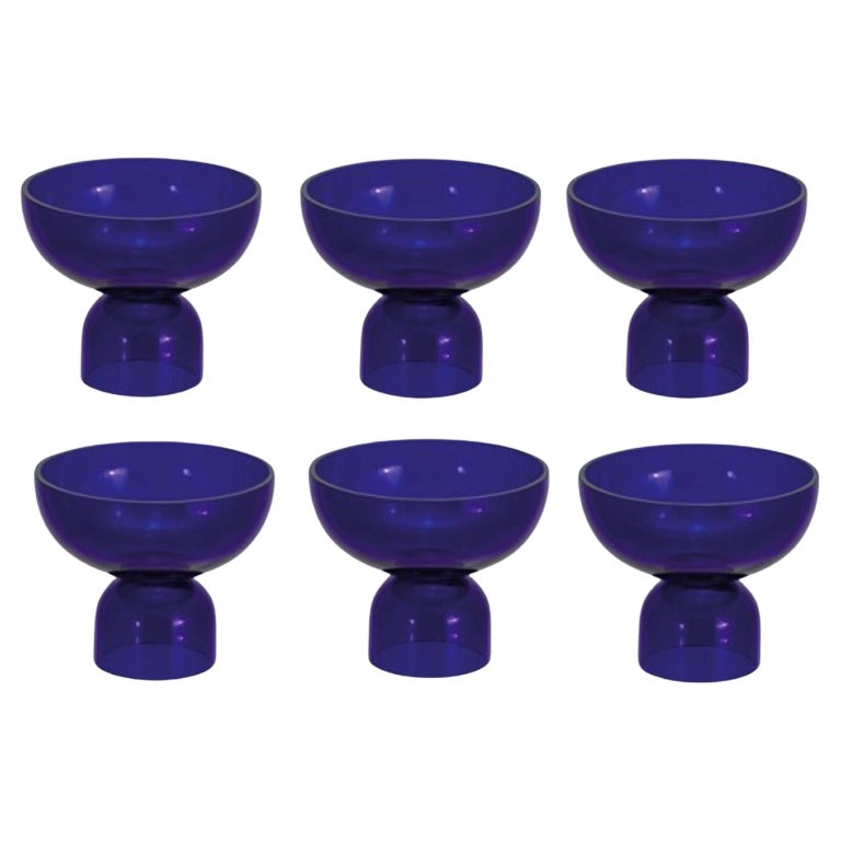 Set of 6 Cobalt Glasses by Pulpo For Sale at 1stDibs