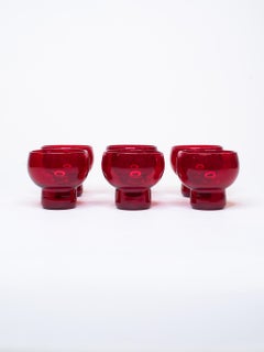 Set of 6 Cocktail Glasses by Kaj Franck for Nuutajärvi, Finland, 1950s