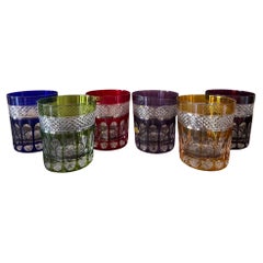 Set de 6 vasos de whisky de colores
