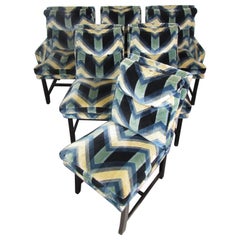 Set of 6 Colorful Dining Room Chairs