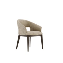 6er Set Contemporary Esszimmerstühle mit gepolstertem Sitz und Rückenlehne