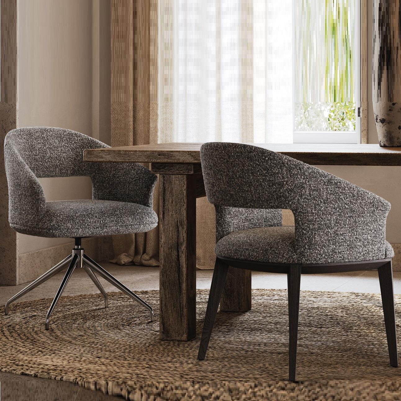 6er Set Contemporary Esszimmerstühle mit gepolstertem Sitz und Rückenlehne im Zustand „Neu“ im Angebot in NEW YORK, NY