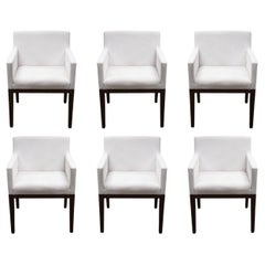 6er-Set Contemporary Modern Restoration Hardware Morgan Barrelback Armchairs