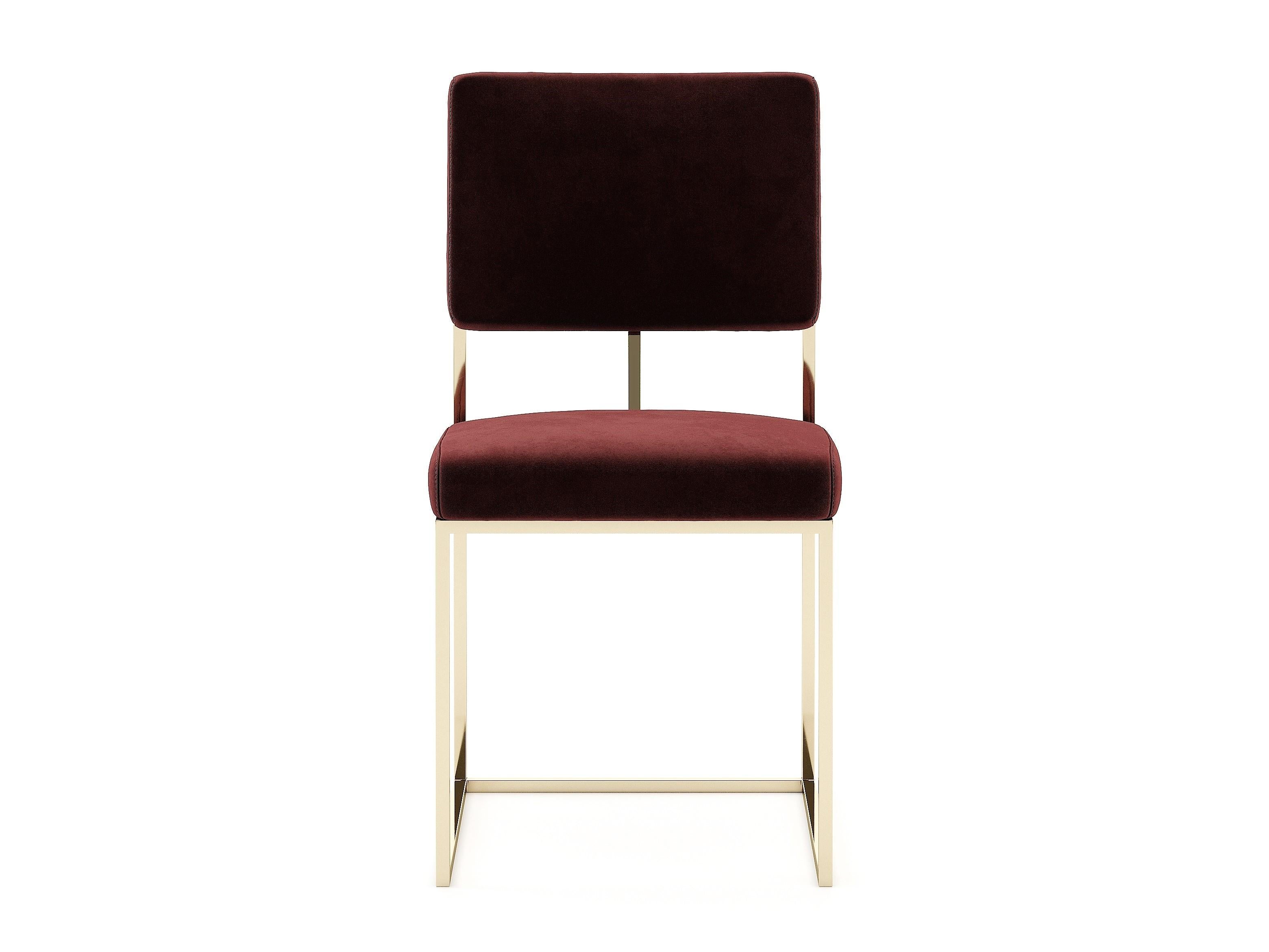 Set of 6 Contemporary Style Dining Chairs In New Condition For Sale In NEW YORK, NY