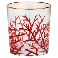Set of 6 Coral Water Glasses