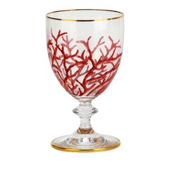 Set de 6 verres à vin en corail par Creart