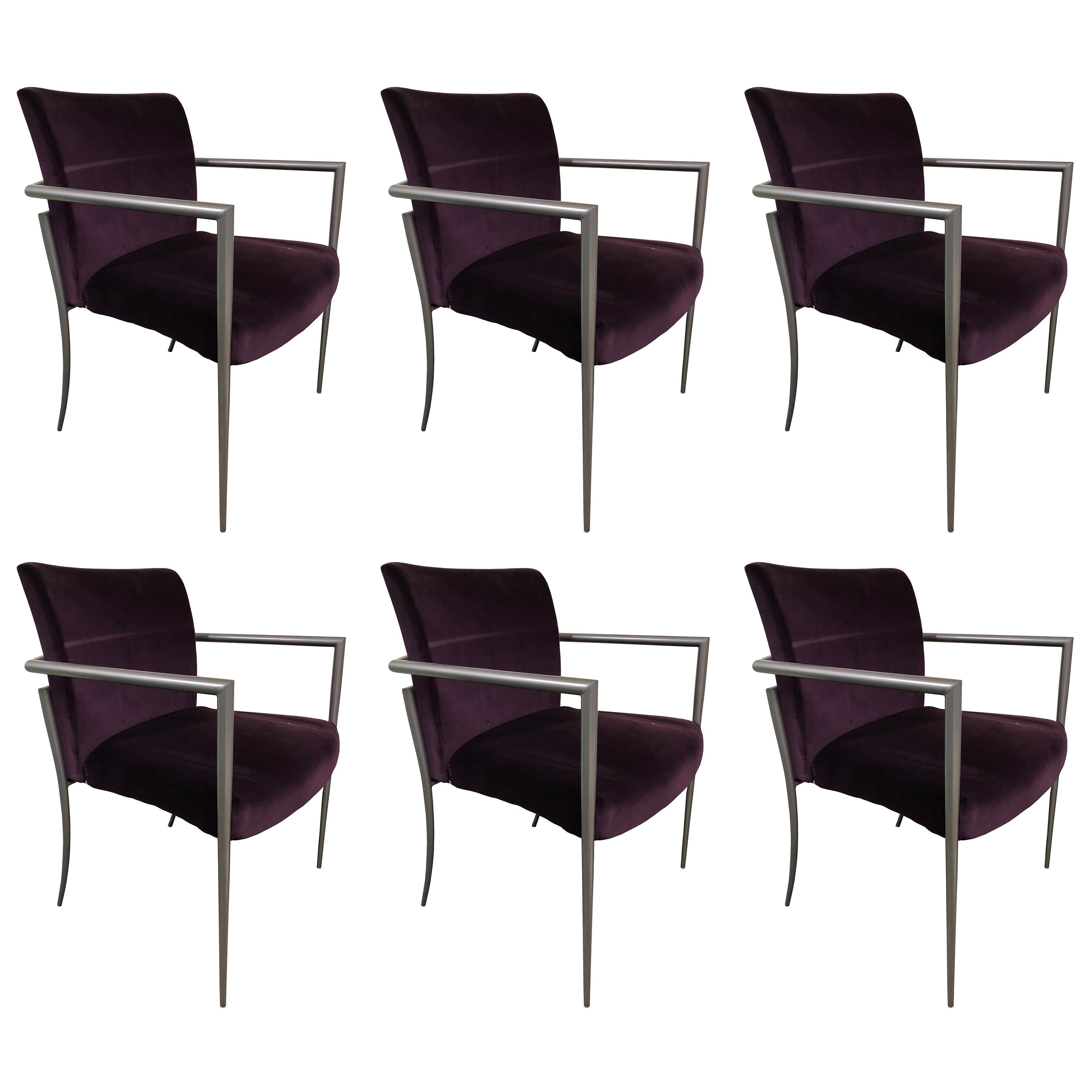 Set of 6 Cortona Guest Staking Chairs by Joe Ricchio for HBF