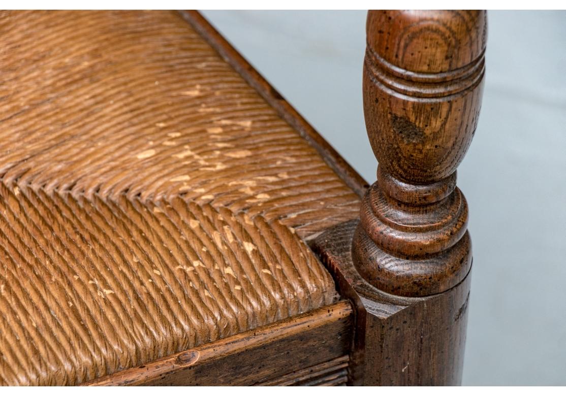 Set di 6 sedie da pranzo con schienale a scaletta in stile country francese in vendita 1