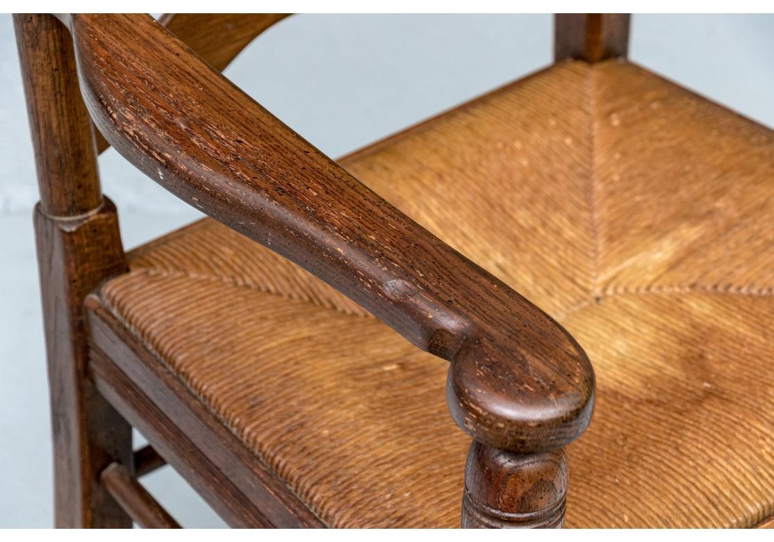 Set di 6 sedie da pranzo con schienale a scaletta in stile country francese in vendita 2