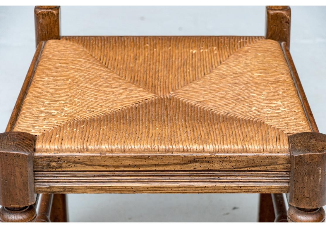 Set di 6 sedie da pranzo con schienale a scaletta in stile country francese in vendita 3