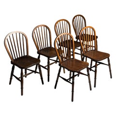 Set of 6 Country style Windsor Chairs