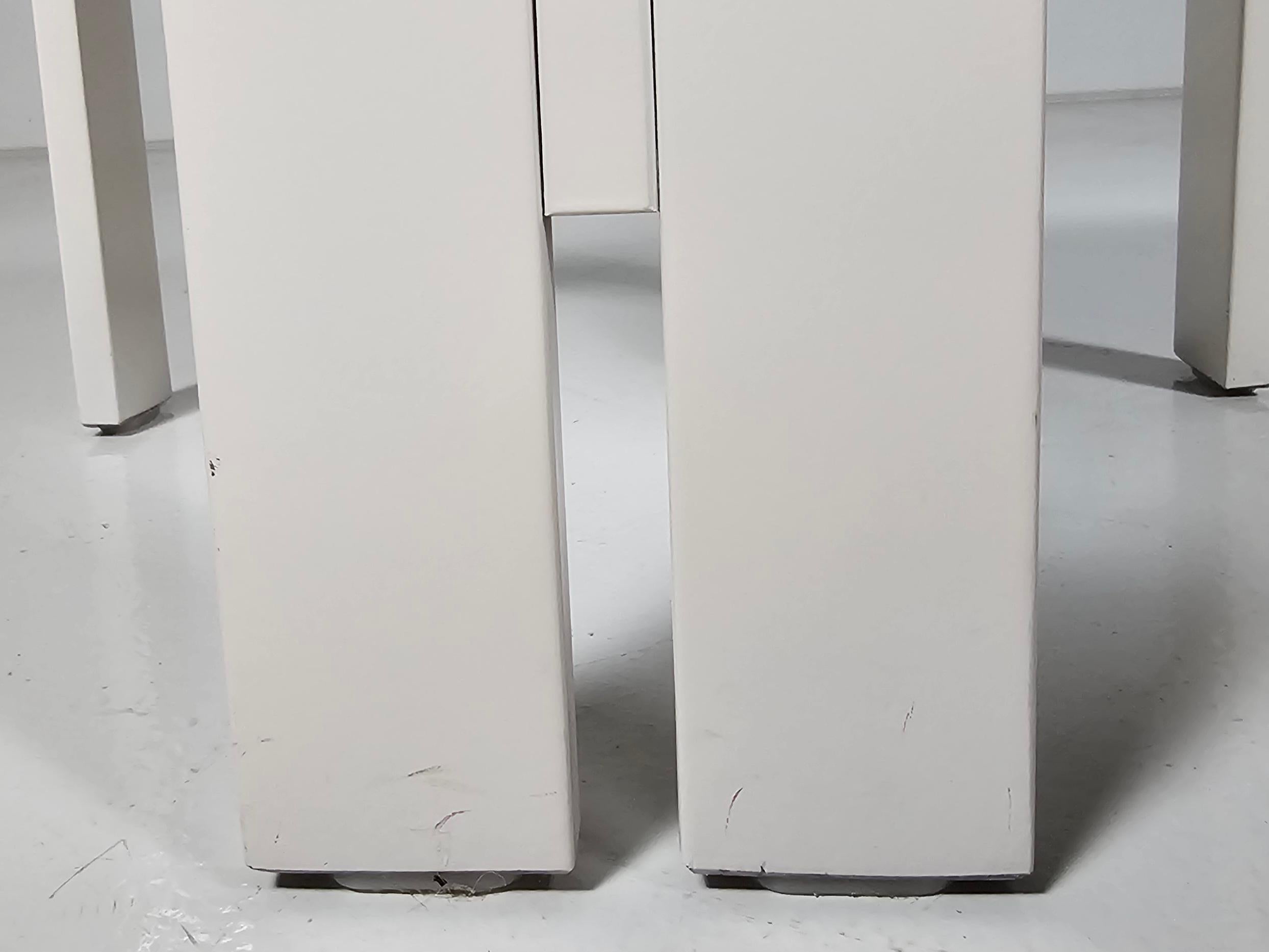 Set of 6 cream and beige colored Pigreco Style Dining Chairs, Italy, 1970 9