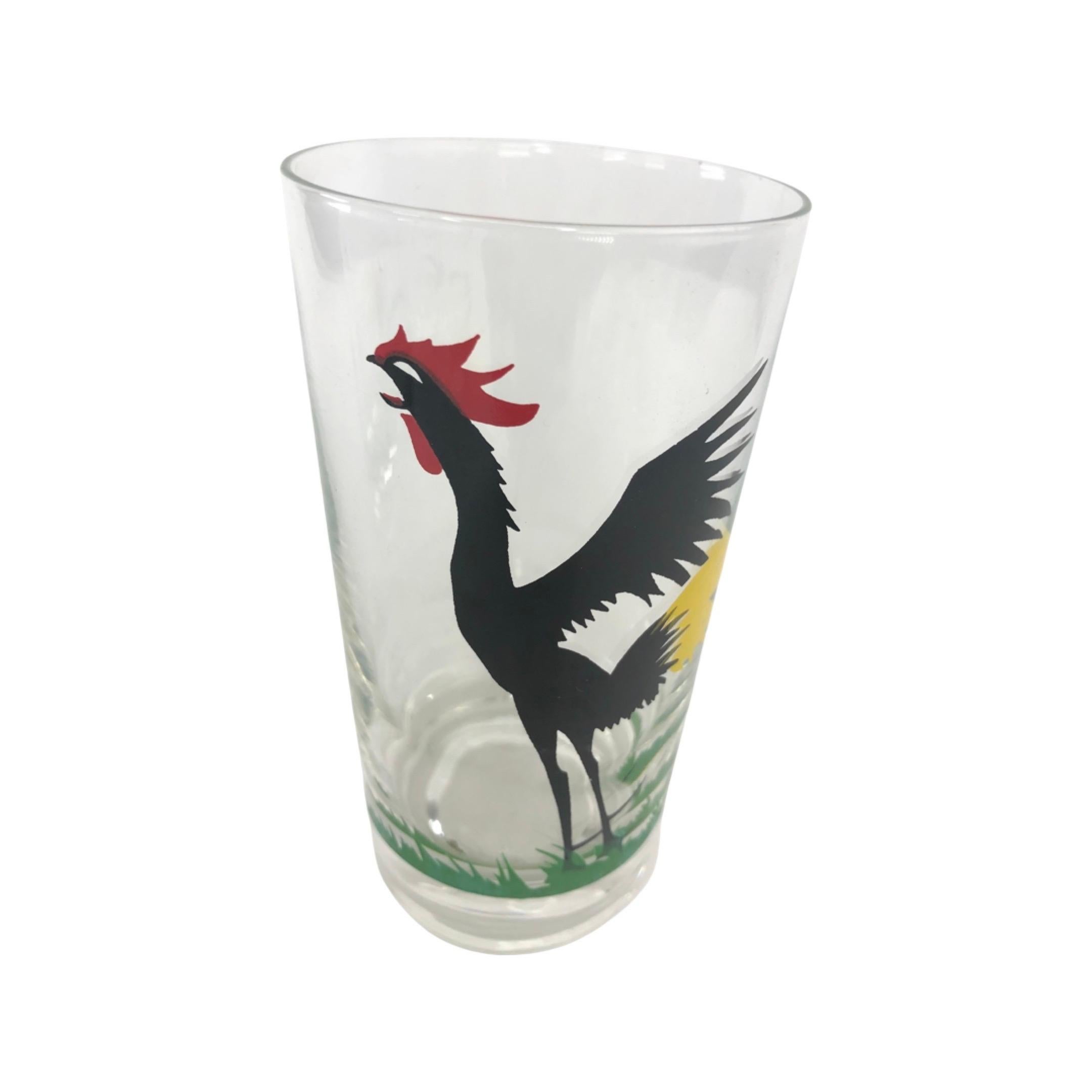 vintage chicken glasses