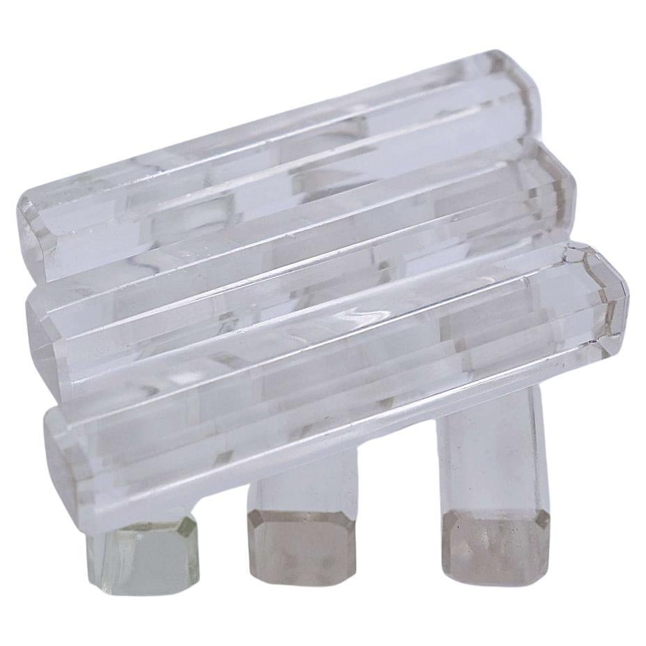 Set of 6 Crystal Knife Holder - Circa 1980 - Czechoslovakia