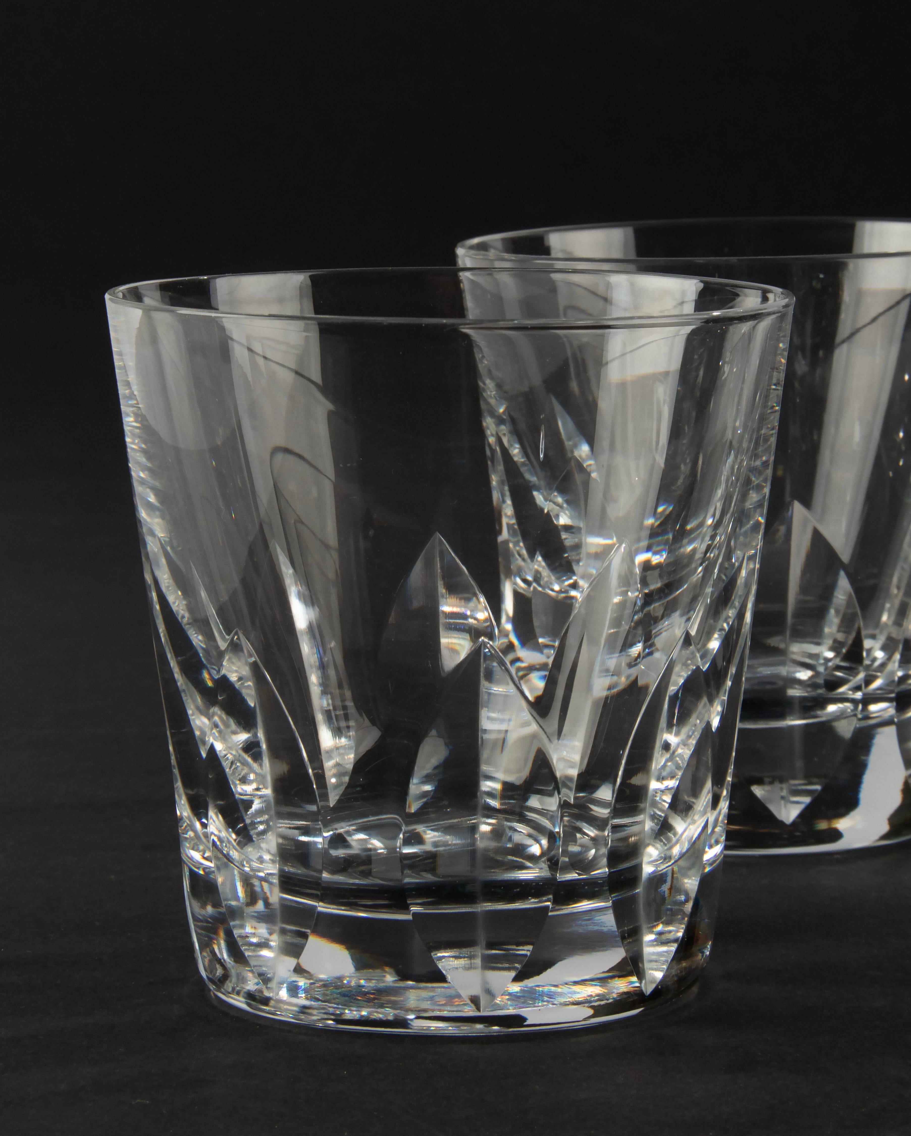 Set of 6 Crystal Whiskey Glasses, Saint Louis model Jersey For Sale 6