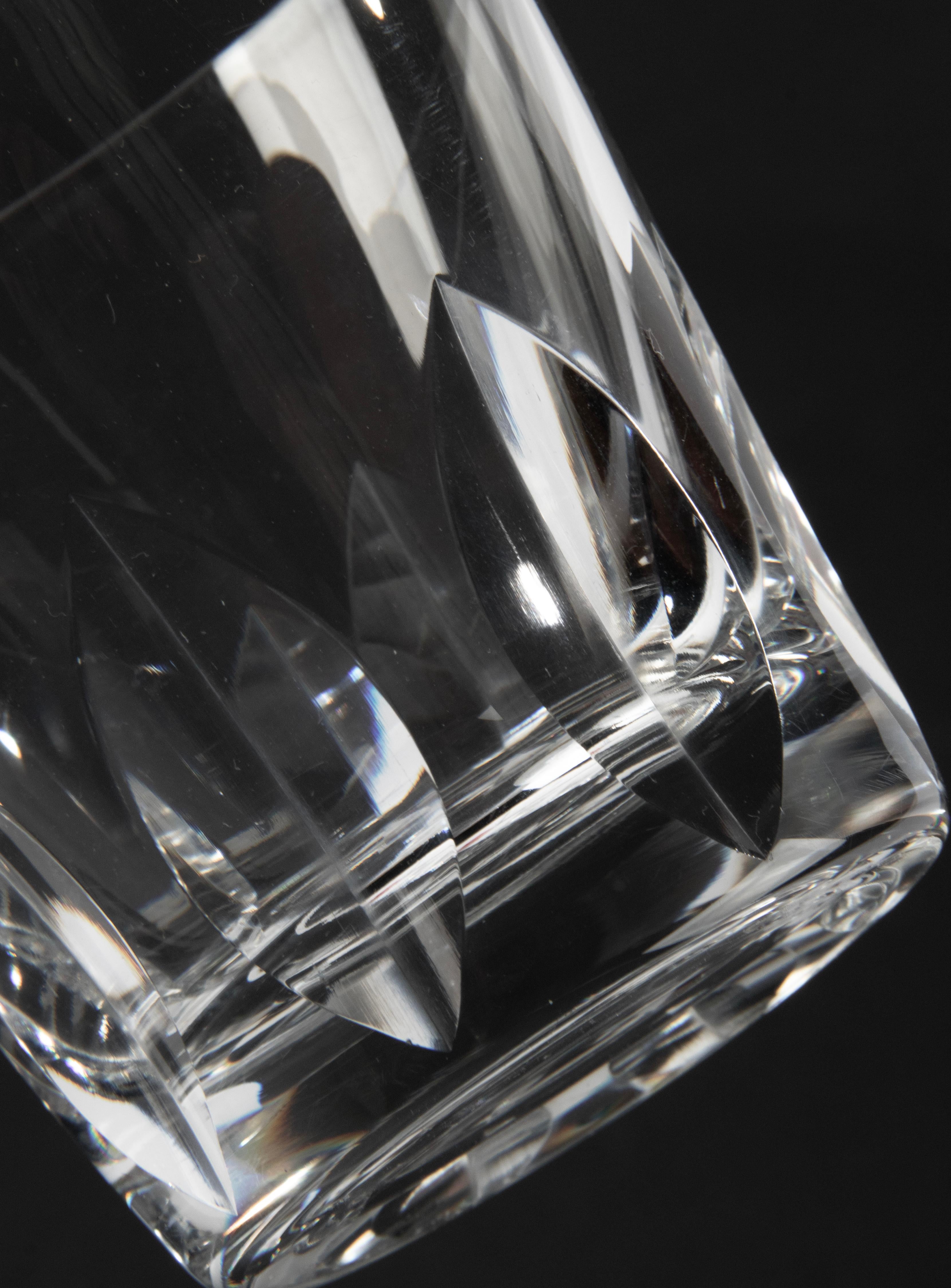 Ensemble de 6 verres à whisky en cristal, modèle Saint Louis en vente 7