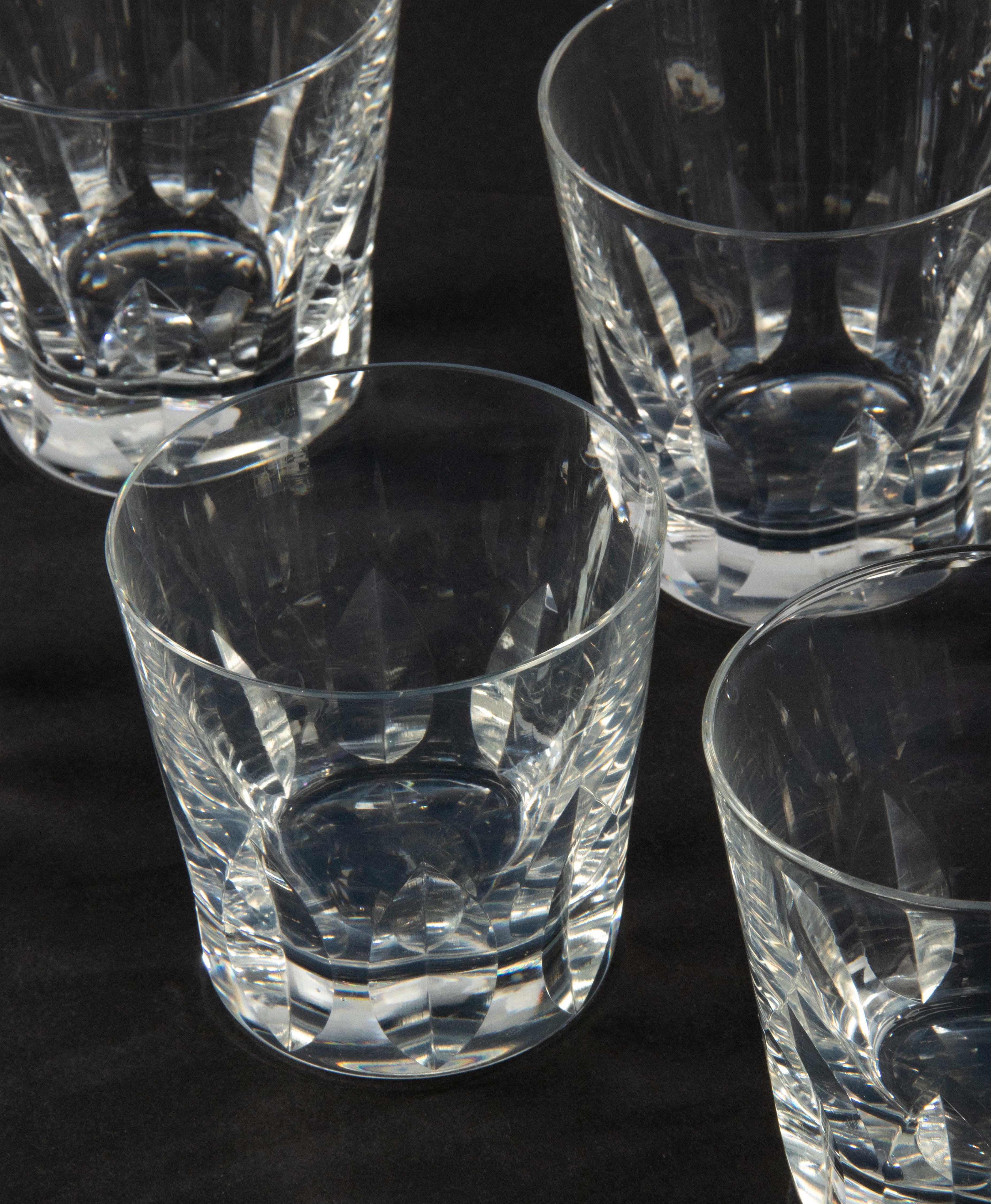 Set of 6 Crystal Whiskey Glasses, Saint Louis model Jersey In Good Condition For Sale In Casteren, Noord-Brabant