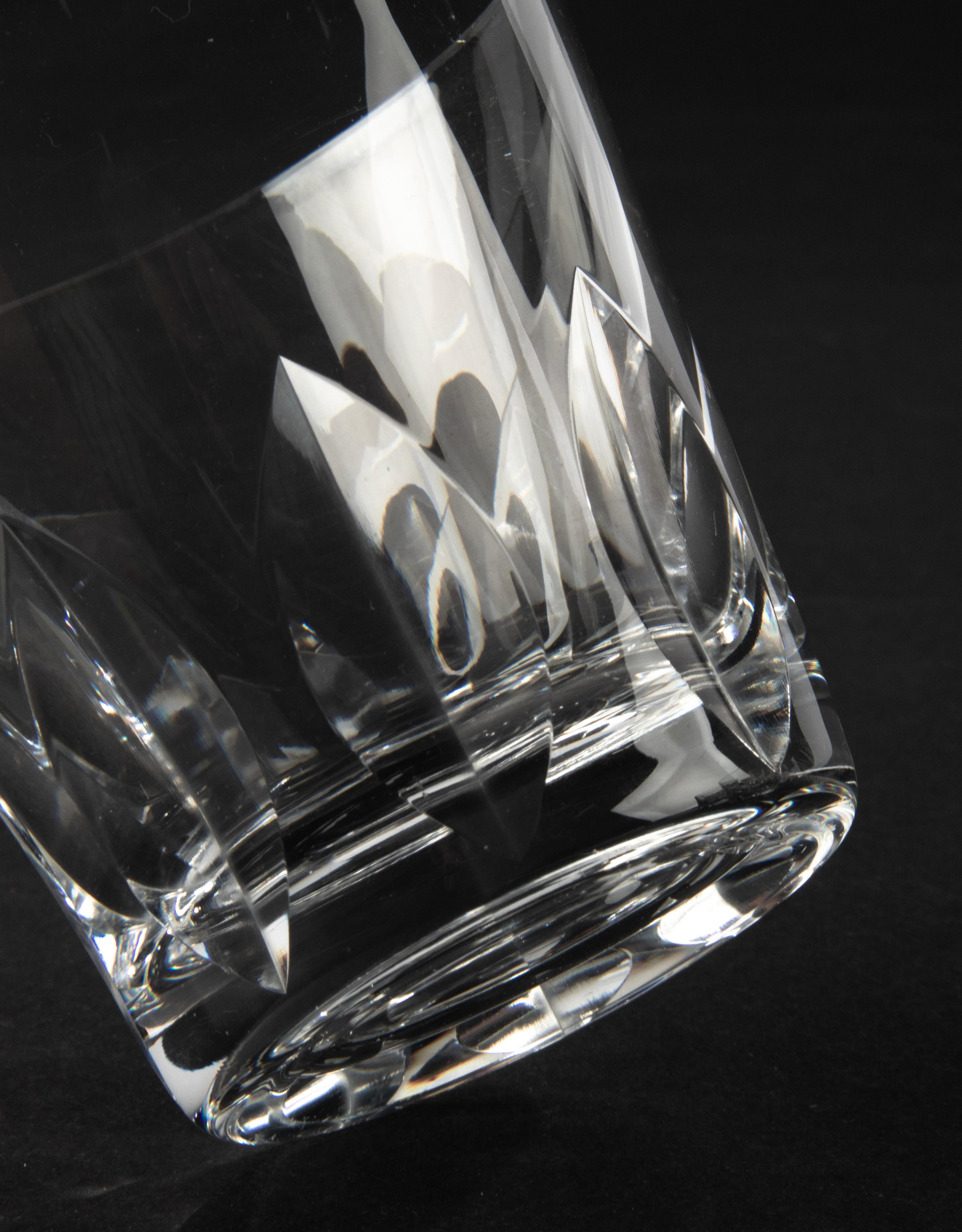 Cristal Ensemble de 6 verres à whisky en cristal, modèle Saint Louis en vente