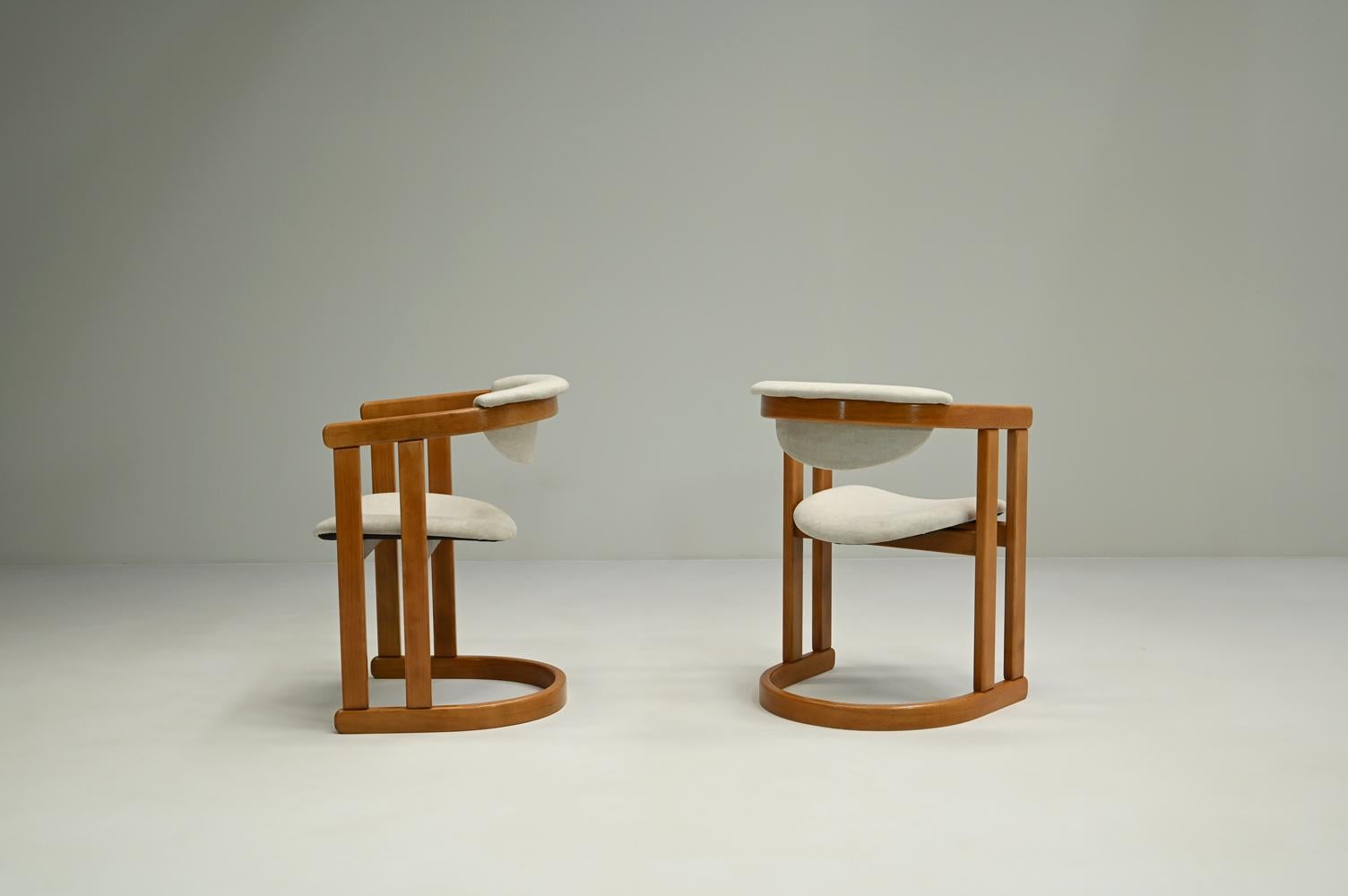 Juego de 6 sillas de comedor de madera de haya curverd, años 60 Alemania. en Bueno estado para la venta en Landgraaf, NL