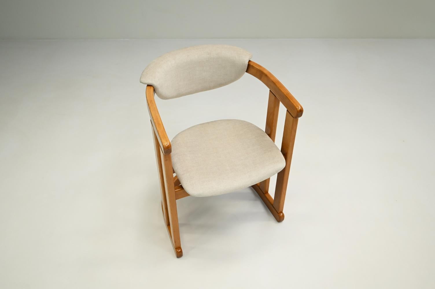 Juego de 6 sillas de comedor de madera de haya curverd, años 60 Alemania. en venta 2