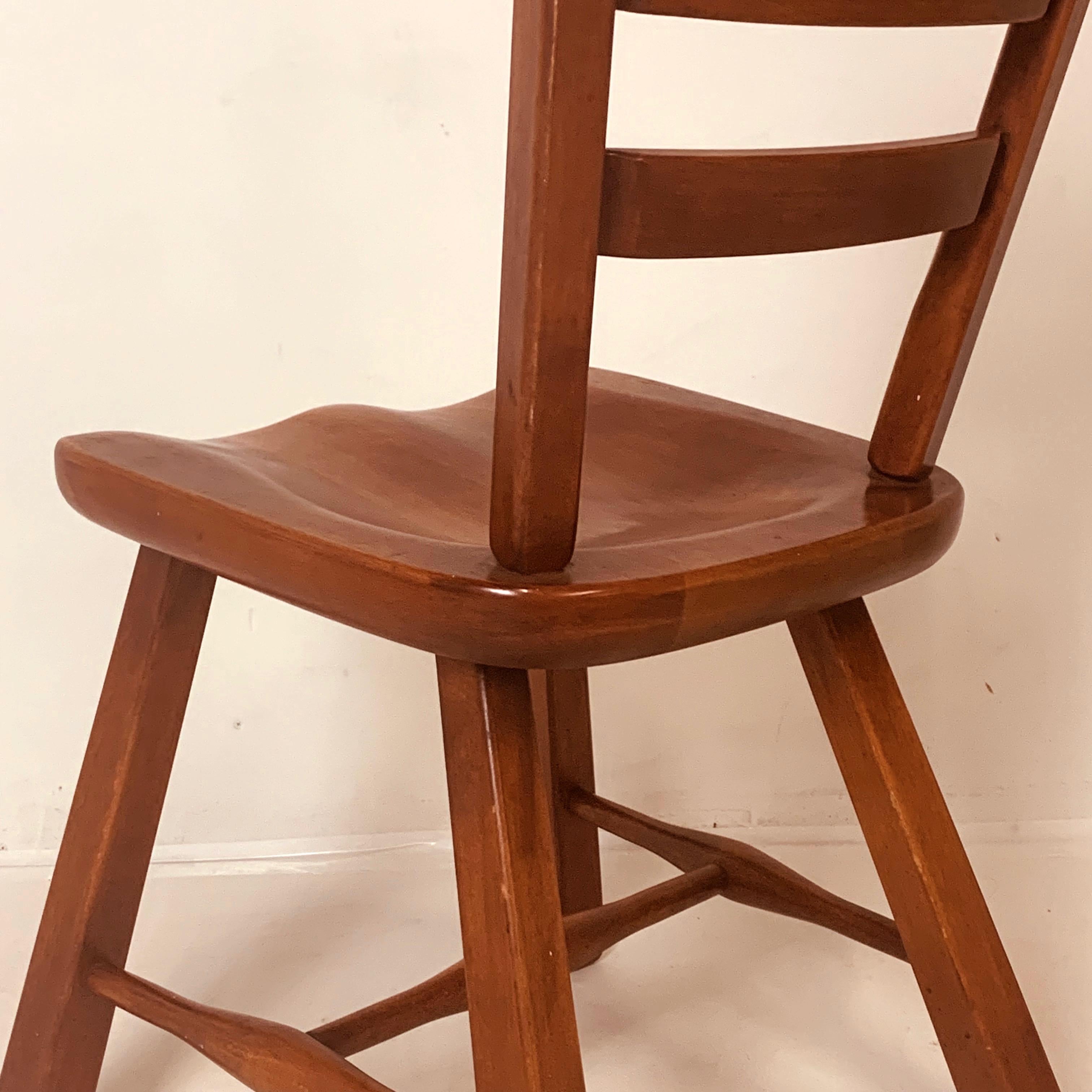 Set of 6 Cushman Vermont Rock Maple Dining Chairs Designed by Herman DeVries 3