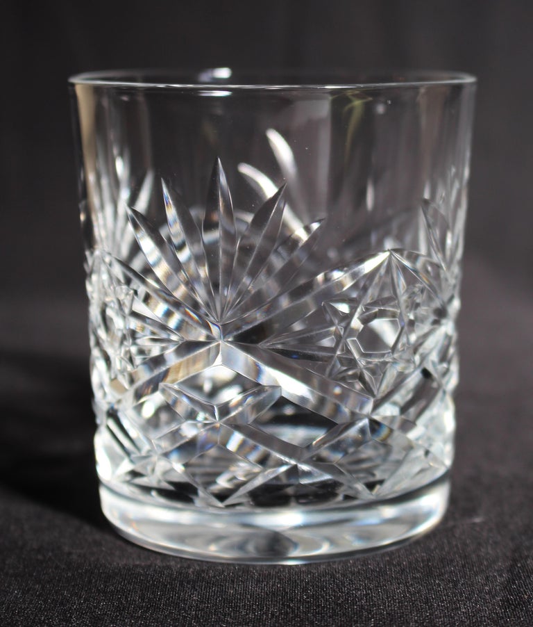 Set of 6 Cut Glass Stourbridge Crystal Spirit Glasses at 1stDibs