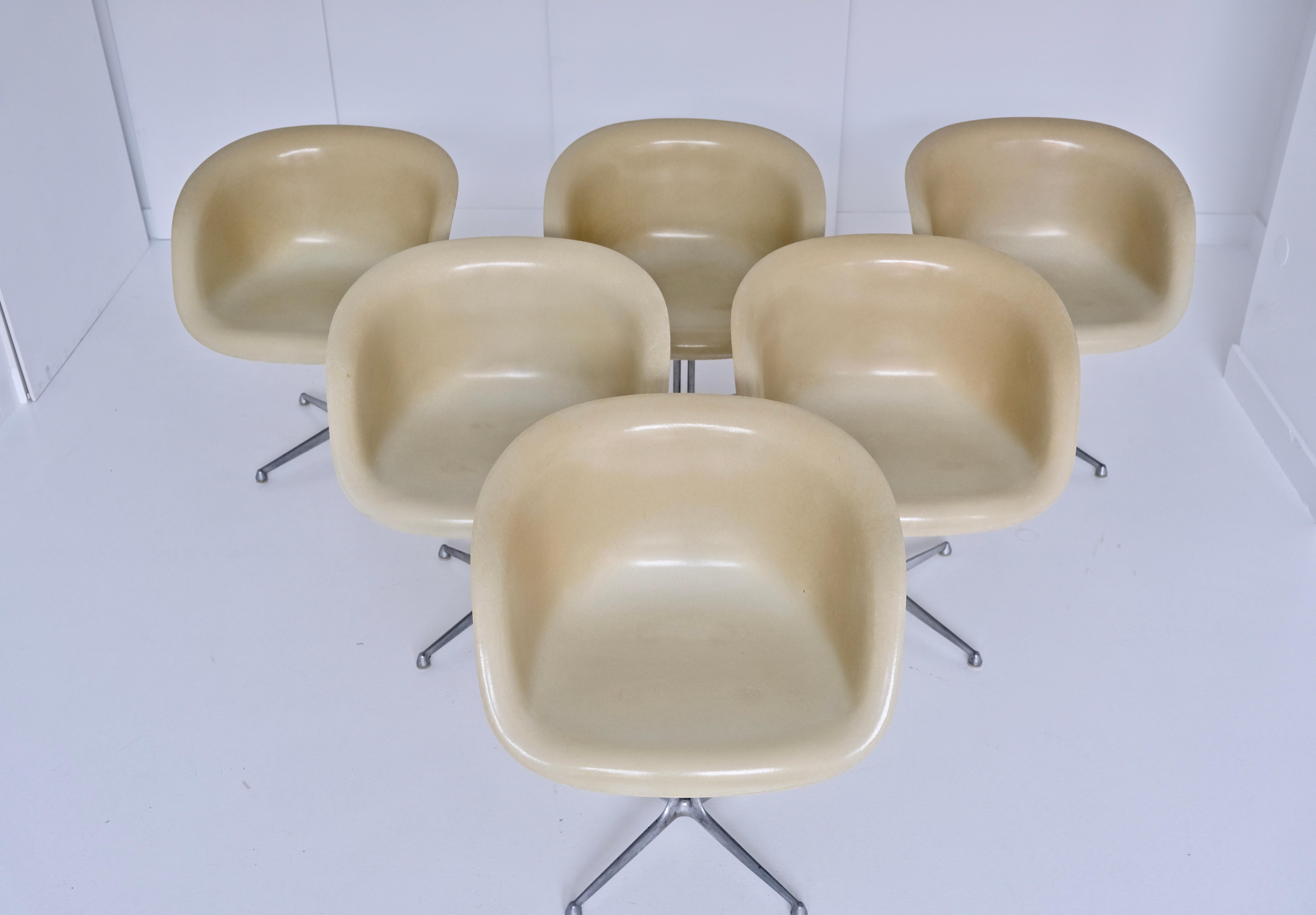 Set of 6 DAL 'Dining Armchair La Fonda' by Ray & Charles Eames for Herman Miller 4