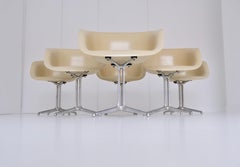 Set of 6 DAL 'Dining Armchair La Fonda' by Ray & Charles Eames for Herman Miller