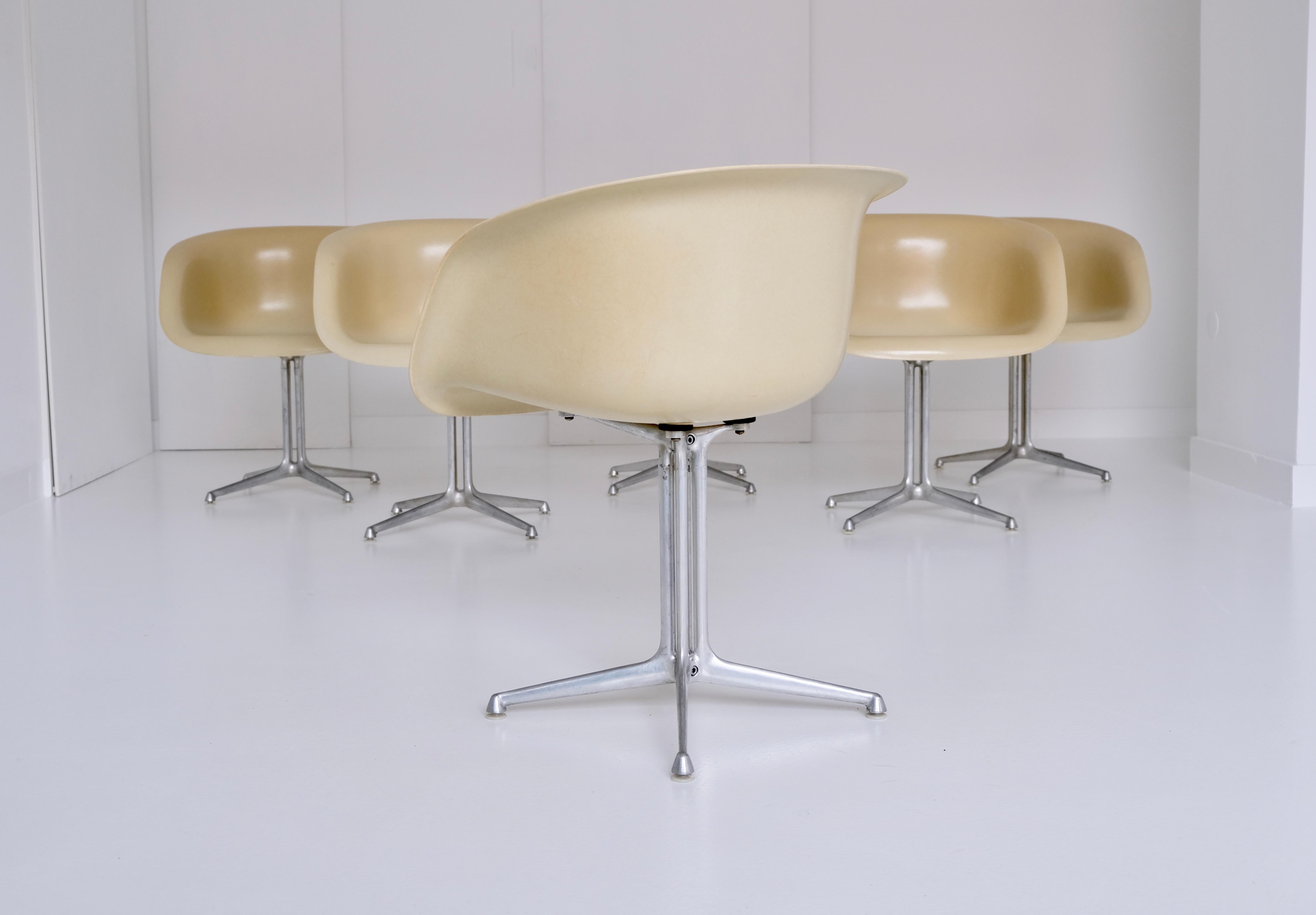 Set of 6 DAL 'Dining Armchair La Fonda' by Ray & Charles Eames for Herman Miller 1
