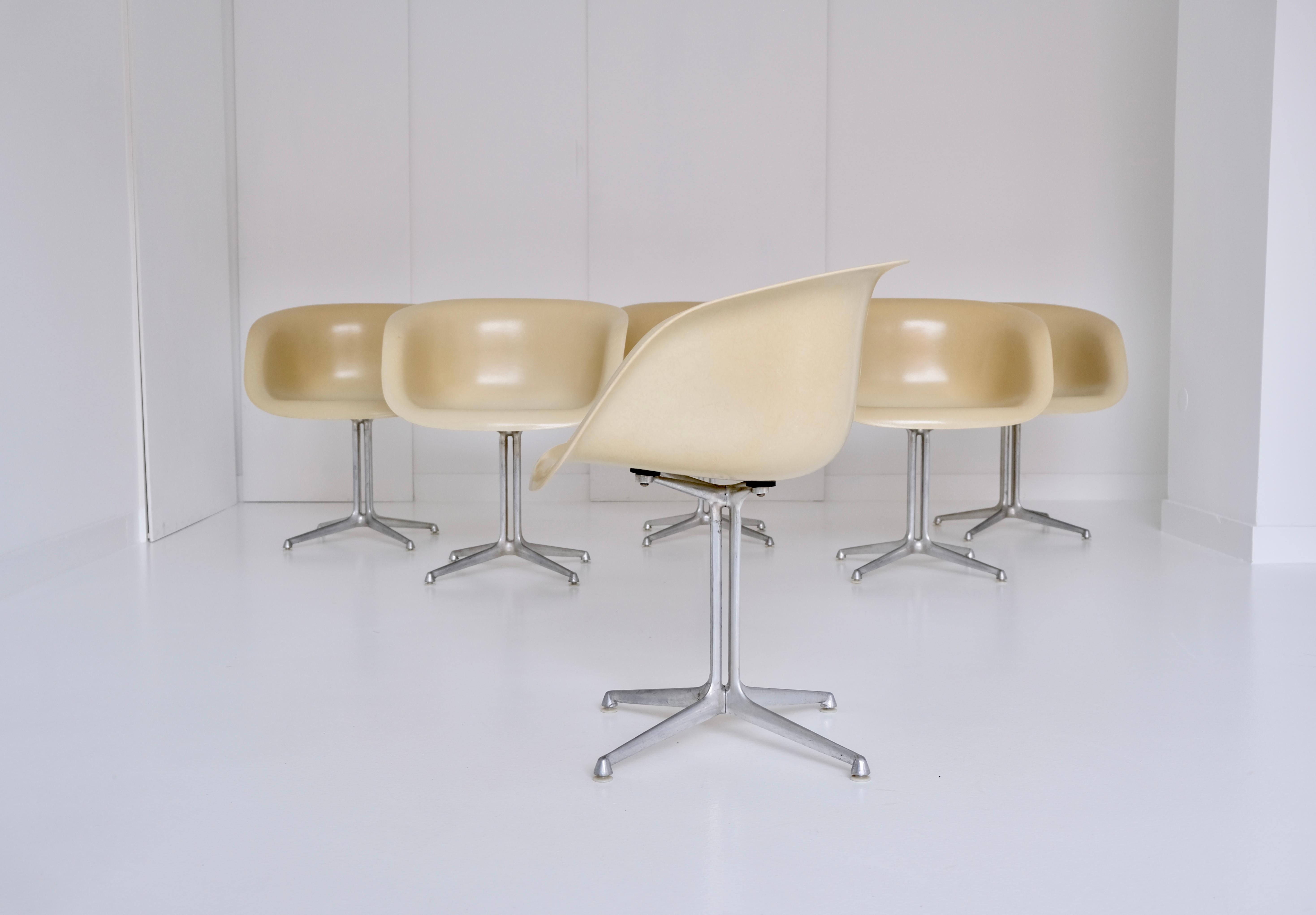 Set of 6 DAL 'Dining Armchair La Fonda' by Ray & Charles Eames for Herman Miller 2