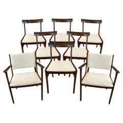 Set of 6 Danish 1960s Dining Chairs & 2 Carvers, by Ole Wanscher