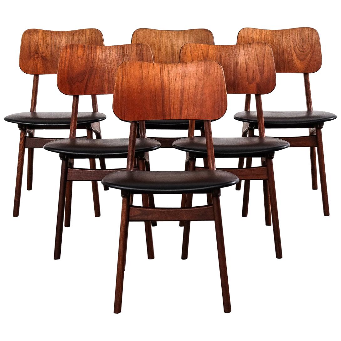 Set of 6 Danish Boltinge Teak Dining Chairs, 1960s