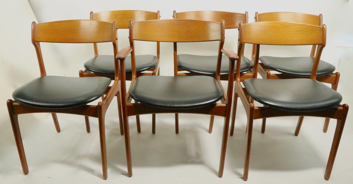 Set of 6 Danish Dining Chairs by Erik Buch for Oddense Maskinsnedkeri 11